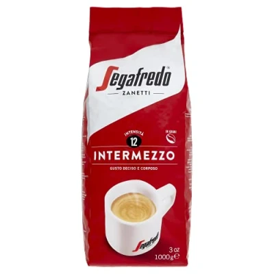 Afbeelding van Segafredo Zanetti Intermezzo koffiebonen, 1 kg, geschikt voor mokka, lijn Le Classique, donkere geroosterde beslissende en volle smaak