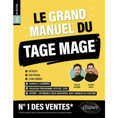 Image de Le Grand Manuel du TAGE MAGE N1 DES VENTES