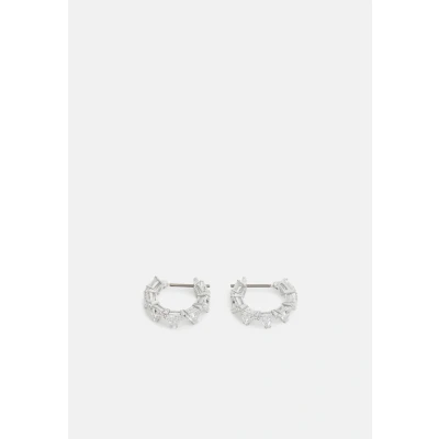 Afbeelding van Swarovski Millenia HOOP Triangle Oorbellen silvercoloured/transparent, Dames, Maat: One Size, Silver coloured/transparent