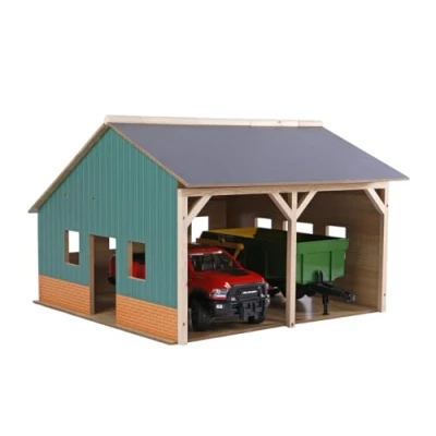 Afbeelding van Kids Globe Schuur Voor Tractoren 1:16 Hout 610338