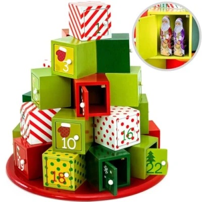 Afbeelding van Spielwerk Herbruikbare Adventskalender Cadeauberg 24 Deuren
