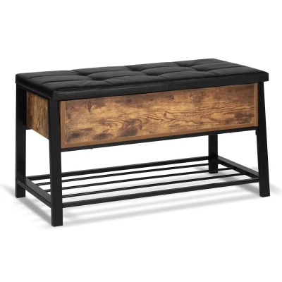 Afbeelding van Banc coffre d&#039;entrée NINO design industriel