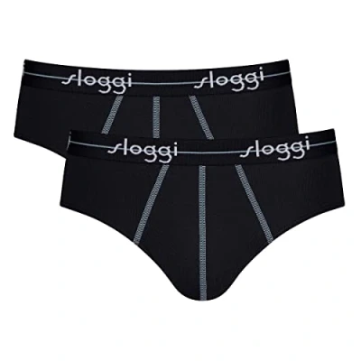 Image de Sloggi Slip Start Midi C2P Box pour homme, Noir, M