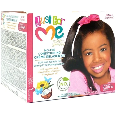 Afbeelding van Just For Me Relaxer Kit Super 1 behandeling