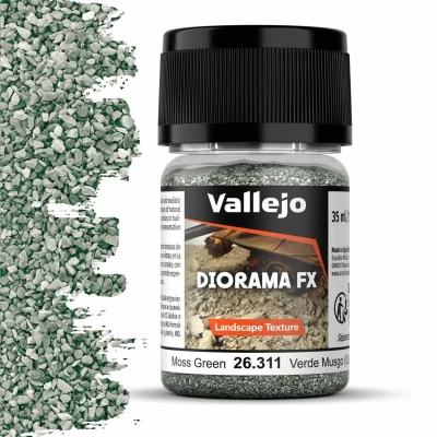 Afbeelding van Vallejo 26311 Landscape Textures 311 Mosgroen 0,5 2 mm 35ml Effecten potje