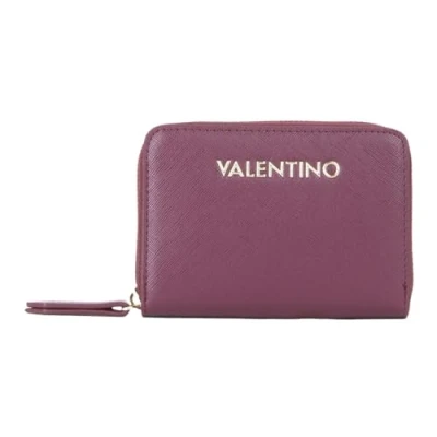 Afbeelding van VALENTINO Porte Monnaie Zero Re Zip Around Wallet Prugna Framboise