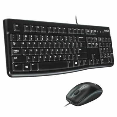 Afbeelding van Toetsenbord Logitech MK120 Zwart QWERTY