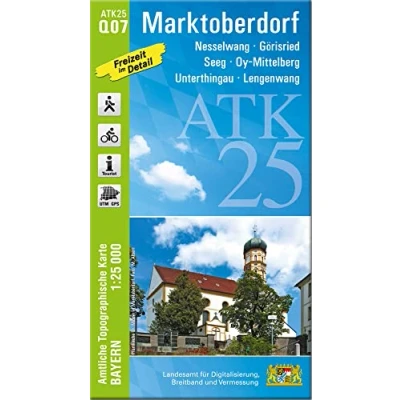 Afbeelding van ATK25 Q07 Marktoberdorf (Amtliche Topographische Karte 1:25000)