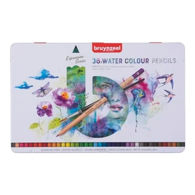 Afbeelding van Bruynzeel aquarel potloden Expression, doos van 36 stuks kleurpotlood
