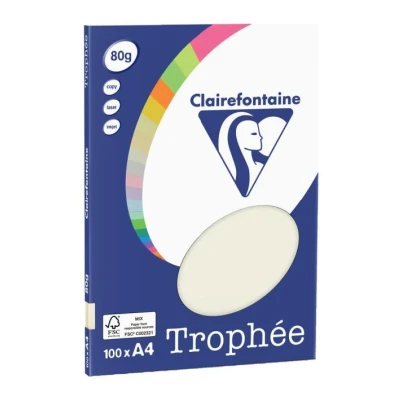 Afbeelding van Clairefontaine Trophée Kopieerpapier A4 80 gram Assorti Felle kleuren 100 vellen