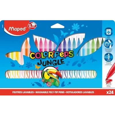 Afbeelding van Maped Color&#039;Peps Jungle kleurpotloden, 24 stuks