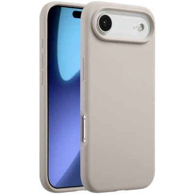 Afbeelding van Accezz Liquid Silicone Backcover met MagSafe voor de Apple iPhone 17 Air Stone