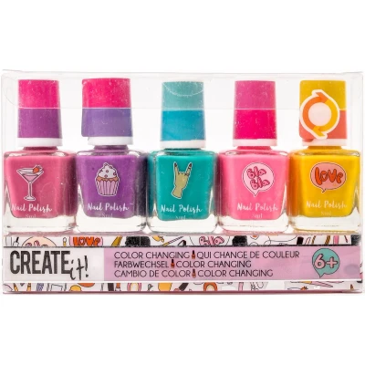 Afbeelding van Create it! Nagellak Color Changing 5 pack Display 8712916084501