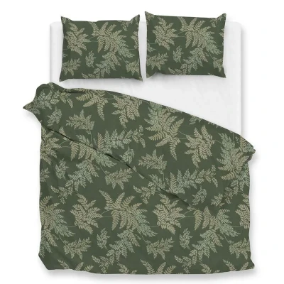 Afbeelding van Dekbedovertrek Zohome Joann Flanel Green