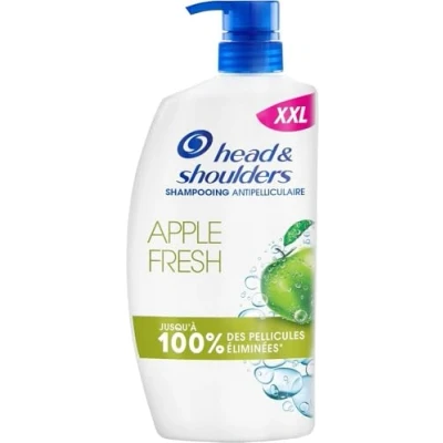 Image de Head &amp; Shoulders Apple Fresh Shampoing Antipelliculaire. Pompe 1000ml. Usage Quotidien. Jusqu&#039;à 100% des Pellicules Éliminées, Cliniquement Prouvé. Tous Types de Cheveux et Cuir Chevelu