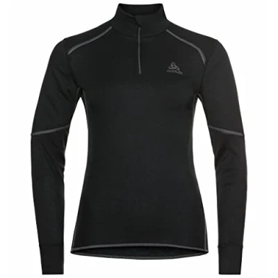 Afbeelding van Odlo Dames T shirt Bl Top Turtle Neck L/S Halve Zip Active X warm Eco