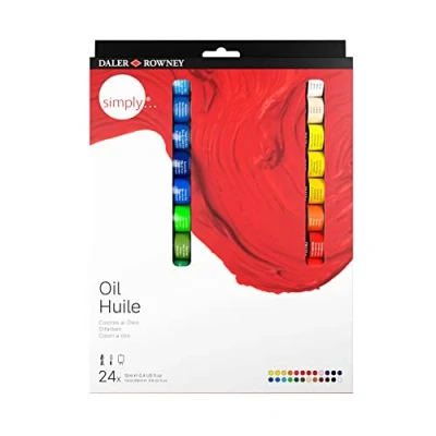 Afbeelding van DALER ROWNEY Simply Olieverfset, 24 tubes 12 ml