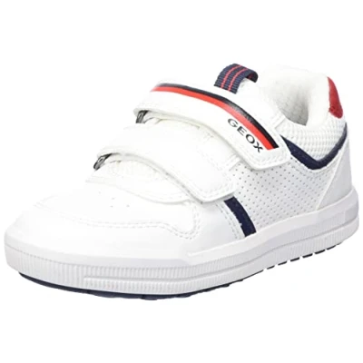 Afbeelding van Geox J Arzach Boy E Sneakers voor jongens, Wit/Navy Blauw