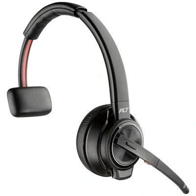 Afbeelding van HP Poly Savi 8210 Monaural DECT On Ear headset Computer Mono Zwart Volumeregeling, Microfoon uitschakelbaar (mute)