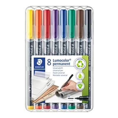 Afbeelding van Lumocolor M permanent Box 8 st