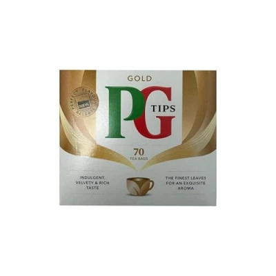 Afbeelding van PG Tips Gold Pyramid 80 hoogwaardige zwarte theezakjes 232 g