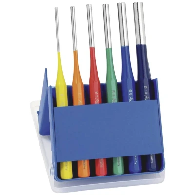 Afbeelding van Rennsteig Werkzeuge Pendrijverset in bonte kunststof cassette 425 500 6 RC