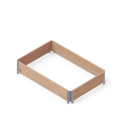 Afbeelding van Upyard GardenBox Modern verhoogd bloembed van hout voor tuin en terras, PEFC gecertificeerd, 120 x 80 19,5 cm, bruin