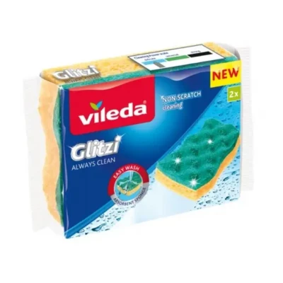 Afbeelding van Vileda Schuursponsen Glitzi Always Clean 2 stuks