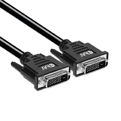 Afbeelding van club3D CAC 1223 DVI kabel Aansluitkabel D 24+1 polige stekker 3.00 m Zwart