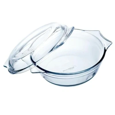 Afbeelding van O keuken Borosilicaat Glazen Ronde Stoofpan 1 Liter