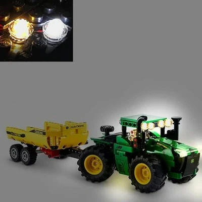 Afbeelding van USB verlichtingsset voor Lego 42136 Farm 9620R 4WD Tractor Bouwstenen Baksteen model niet inbegrepen
