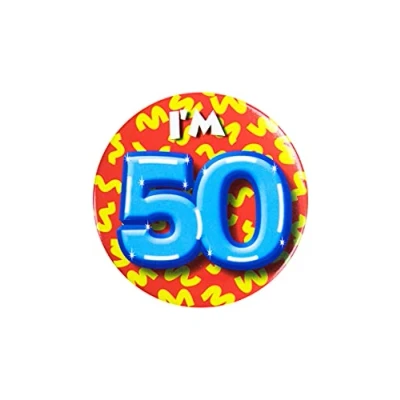 Afbeelding van Paper Dreams Button 50 jaar 55mm