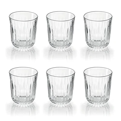 Afbeelding van Guzzini Gocce, set van 6 glazen bekers Everyday transparant, Ø 8,5 x h9 cm 08150000