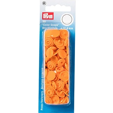 Afbeelding van Prym Color Snaps Naaivrijedrukknopen 12.4mm Oranje
