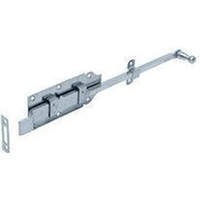 Afbeelding van GB Rolstaartschuif met bocht blank verzinkt 400 x 65mm 74492