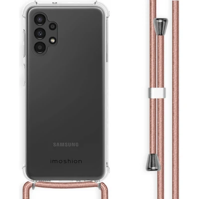 Afbeelding van iMoshion Hoesje Geschikt voor Samsung Galaxy A13 (4G) met koord Backcover Transparant