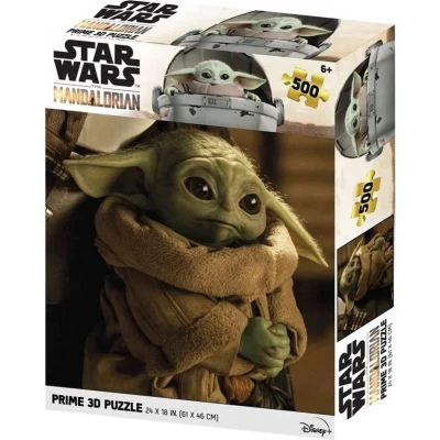 Afbeelding van Star Wars: The Mandalorian Grogu Geladen Puzzel 500 stk 61x46 cm met 3D lenticulair effect