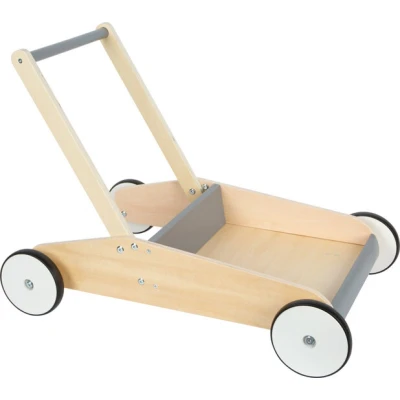 Afbeelding van Small Foot Houten Loopwagen Grijs