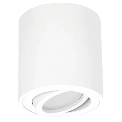 Afbeelding van EDO, MALDA Witte plafondlamp schijnwerper opbouw met GU10 IP20, 220 240V, downlight aluminium rond EDO777232 wit
