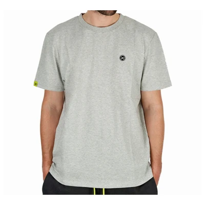 Afbeelding van Matrix Large Logo T shirt Marl Grey XXL Vis