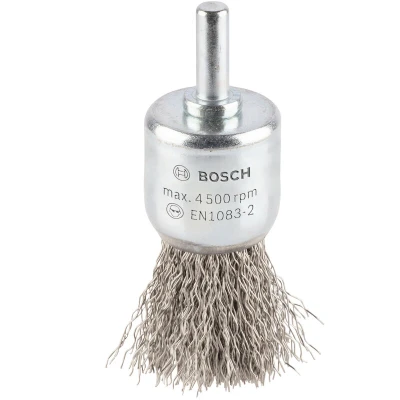 Image de BOSCH 2608622127 brosse d&#039;extrémité ondulée 25x0,3 mm acier inoxydable