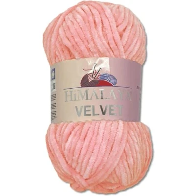Afbeelding van Himalaya Velvet Dolphin 40 bollen 100 g chenille breiwol, wollig en glanzend, voor accessoires, kleding, dekens