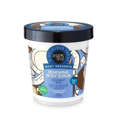 Afbeelding van Organic Shop Body Desserts regenererende lichaamsscrub, kokosnoot, 450 ml