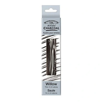 Afbeelding van Winsor &amp; Newton Willow Houtskool fijn grijs 24 stuks