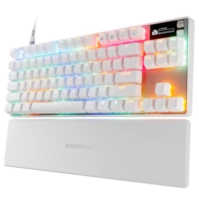 Afbeelding van SteelSeries Apex Pro TKL Gen 3 Mechanisch Gaming Keyboard Wit US Layout Rapid Tap