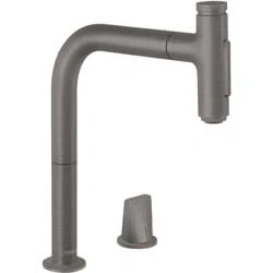 Afbeelding van Hansgrohe Metris Select M71 2 gats 1 greeps keukenmengkraan 200 met