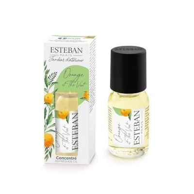 Afbeelding van Esteban Jardins d’Intérieur, Orange &amp; Thé Vert Essentiele Geurolie 15ml