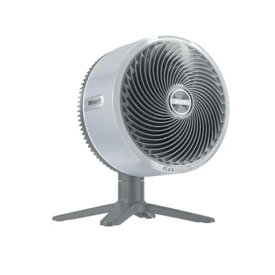 Afbeelding van Shark FlexBreeze TableMate Draadloze binnen en buitenventilator, 24 uur batterijduur, krachtige koeling, bereik 20 m, stil, 5 snelheden, oscillatie, afstandsbediening, mistgrijs FA150EU
