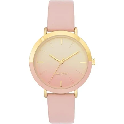 Afbeelding van Nine West Polshorloge voor dames, Roze/Goud, NW/2346GPLP