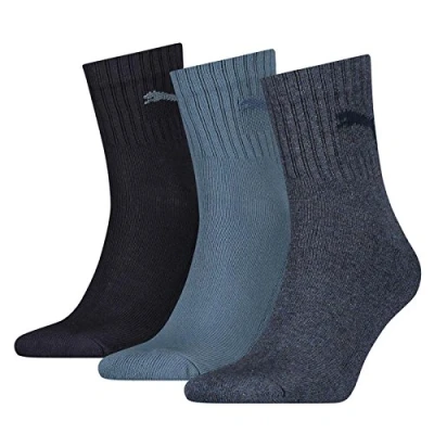 Afbeelding van Puma set van 3 paar uniseks sokken, Blauw